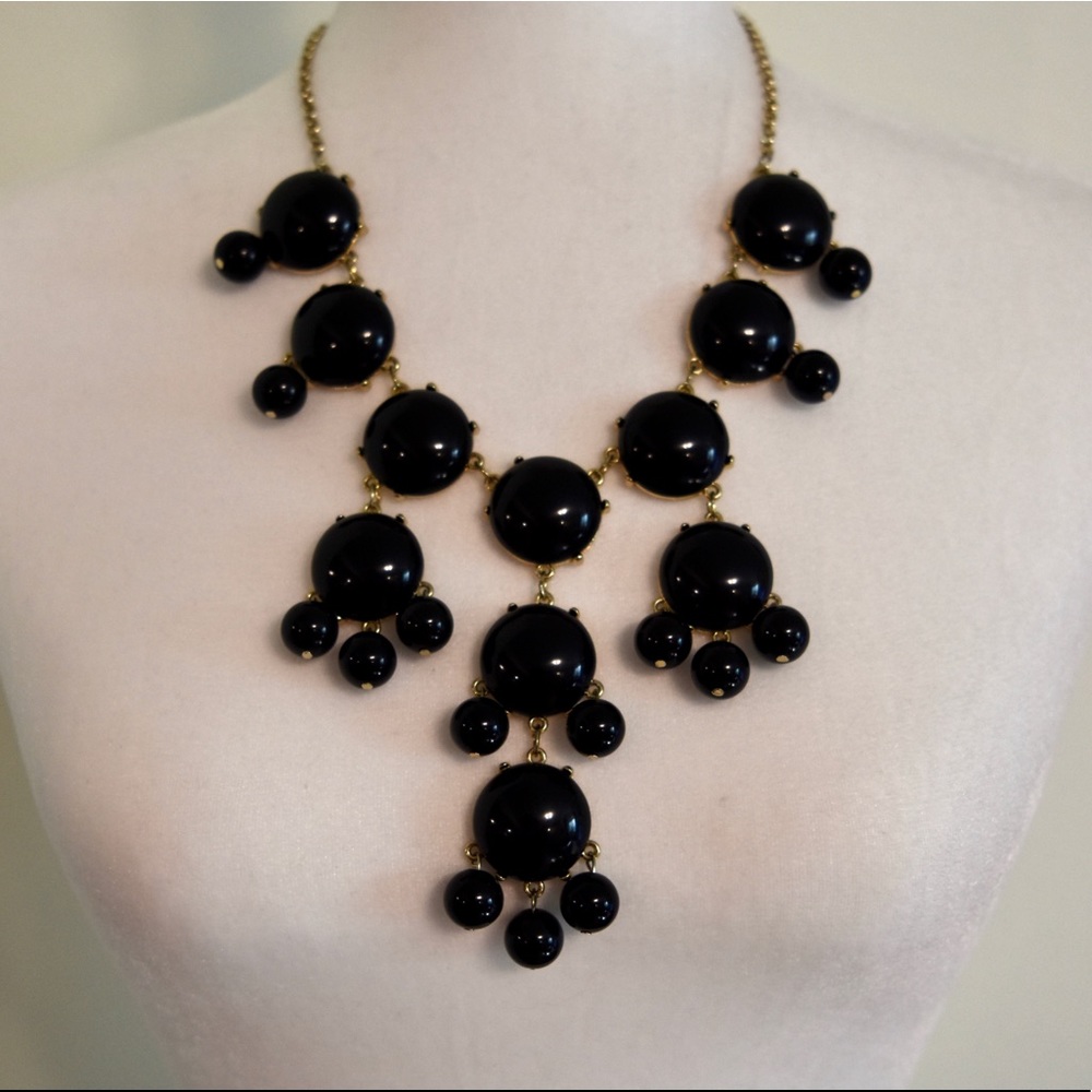 Black and Gold Bubble Necklace